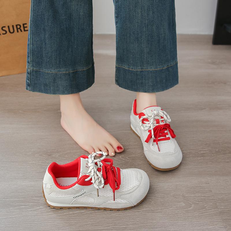 2025 Little White Shoes Women's Autumn New Korean Version Ins Female Students' Leisure Sports Versatile Board Shoes Street Shot T01
