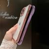 Suitable for IPhone16 Phone Case Electroplated with Full Diamond Lens, Creative Transparent TPU Soft Case 14 Protective Case for Apple 15