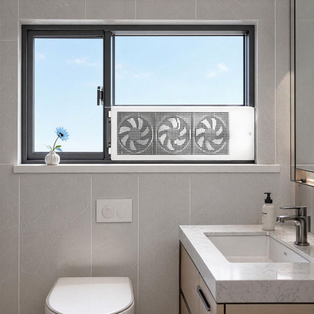 No Installation Window Exhaust Fan WiFi Remote Ventilator Fan Ventilation Fan for US Kitchen