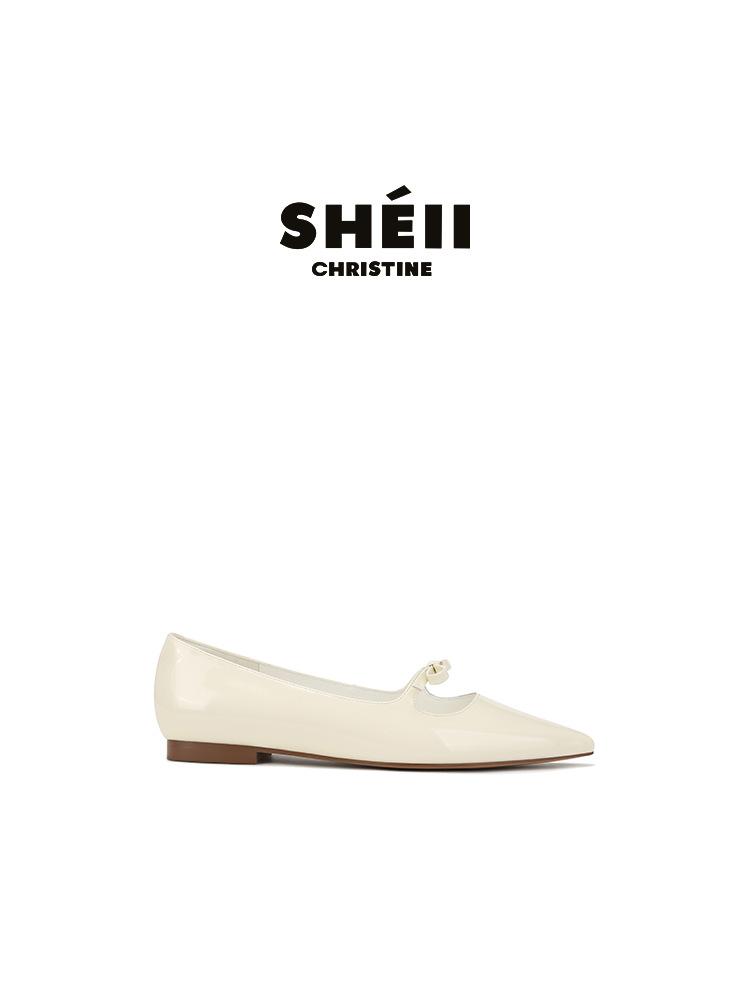 

Su Yinyin has the same pointed bow, patent leather flat-soled single shoes, versatile femininity, lazy people, and Mary Jane shoes. 40 белый