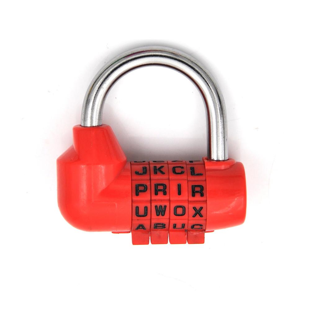 1 ud. Candado de Seguridad de Alta Calidad 4 Dígitos Numéricos Combinación de Letras Candado de Código de Seguridad para Viaje Candado con Contraseña para Diario