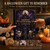 Halloween Festfavorer Adventskalender, 24 Dages Spøgelsesagtig Nedtællingsboks med Mini Kalenderfigurer, Uhyggelig Samlerlegetøjssæt til Børn, Gave