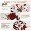 Vibrant Lush Fake Plant Decor 5/7/10/12 Heads Artificial Poinsettia Flowers, Christmas Floral Berry Centerpiece, Outdoor UV Resistant Greenery