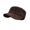 Retro Pleated Suede Flat-top Equestrian Hat for Women In Autumn and Winter Newsboy Hat Versatile Face Showing Small Duck Tongue Beret
