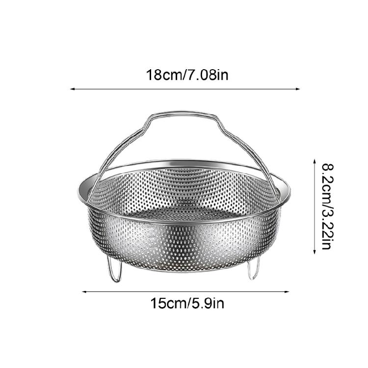 Cestas Coladoras de Acero Inoxidable para Vaporizar Drenaje Escurridor para Arroz Huevos Verduras Carne