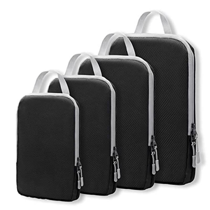 Compressible Travel Storage Bag Set: Large Capacity Suitcase Organizers & Digital Accessories