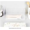 Matte Transparent Pencil Case Frosted Plastic Pen Storage Box For School Office Stationery Organization Supplies