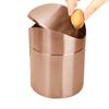 Elegant Mini Trash Can with Swing Lid 1.50L Capacity Perfect for Small Space and Personal Use