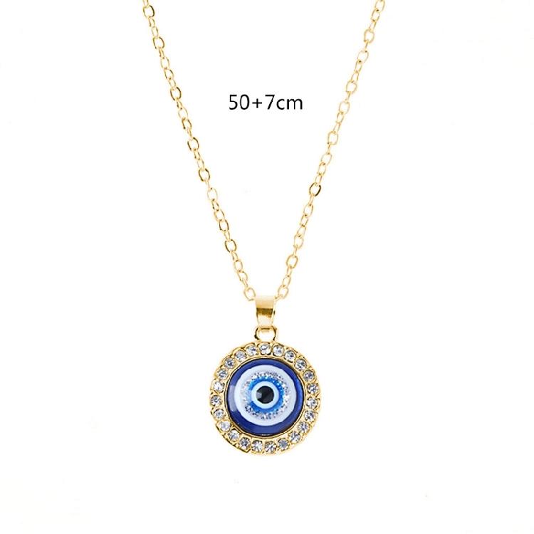 Necklace for Women Blue Turkish Golden/Silver Chain for Evil Eye Ne