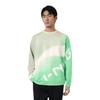 Li Ning Farbverlauf Locker Geschnittener Strickpullover Herrenpullover Weiß Grün AMBU005-1