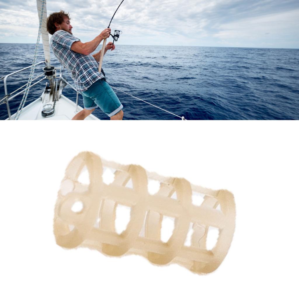 50pcs Bait Cage Fishing Lures Bait Cage Feeder Basket for Freshwater Saltwater Lake River