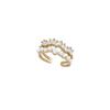 Zirkon Offener Ring für Damen, Leichter Luxus, Nische, High-End, Geometrisch geformter Ring für den Zeigefinger