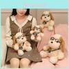 Animal Plush Doll With Glasses And Camera Soft Gift For Boys And Girls