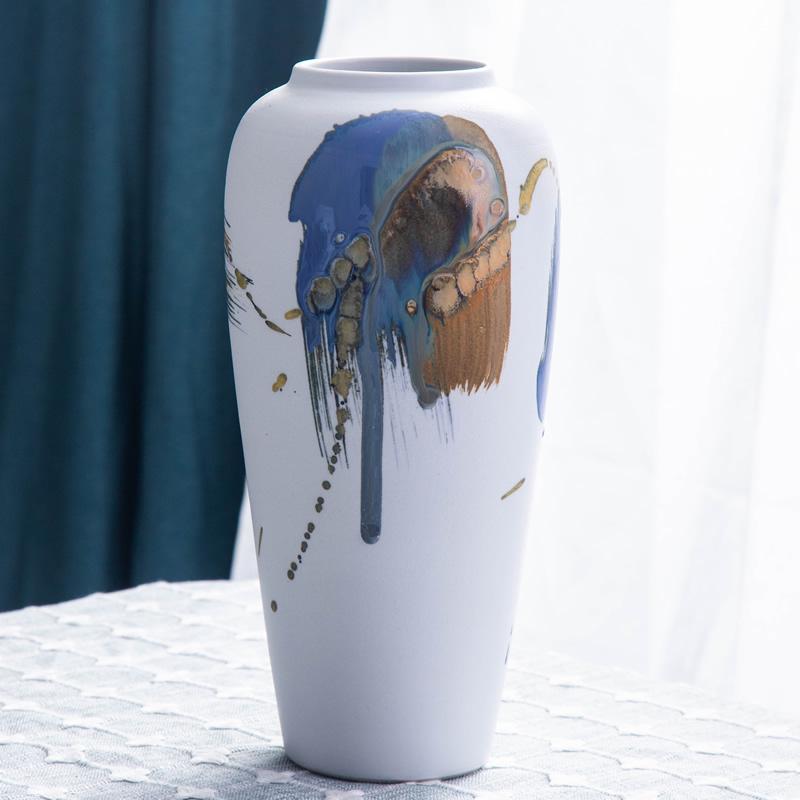 Moderní čínská keramická váza na sušené květiny – Kreativní domácí dekorace