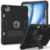 For iPad Air 11 (2025)/(2024) Case Robot Style Silicone+PC Anti-Drop Tablet Cover with Kickstand