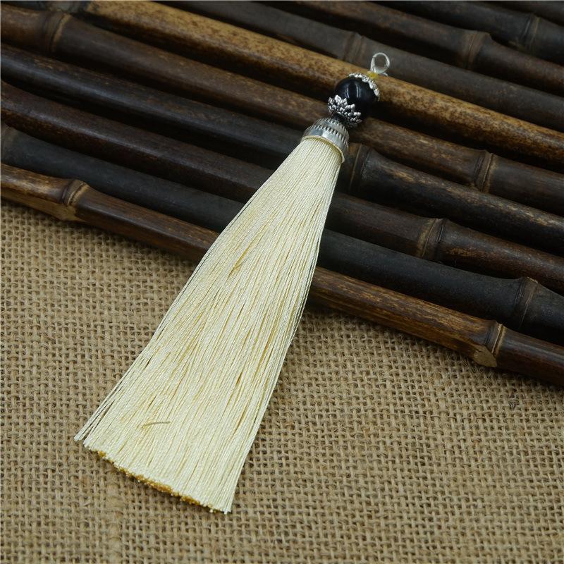 Tassel Ear With Hat Diy Handmade Ear Pendant High-End Lobster Buckle Tassel Ear Pendant