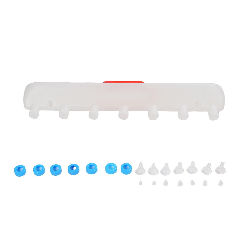 Piglets Drink Feeder Raising Equipment 7 Nipples Enhanced Comfort Hanging Design Livestock Teat Milk Feeding Tool for