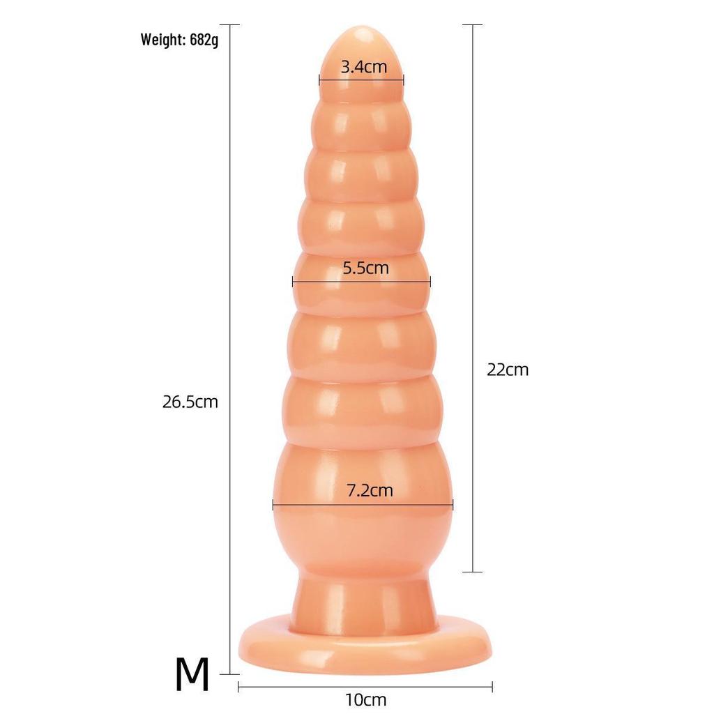Giant Eight-Section Anal Plug Erotic Toy for SM Stimulation