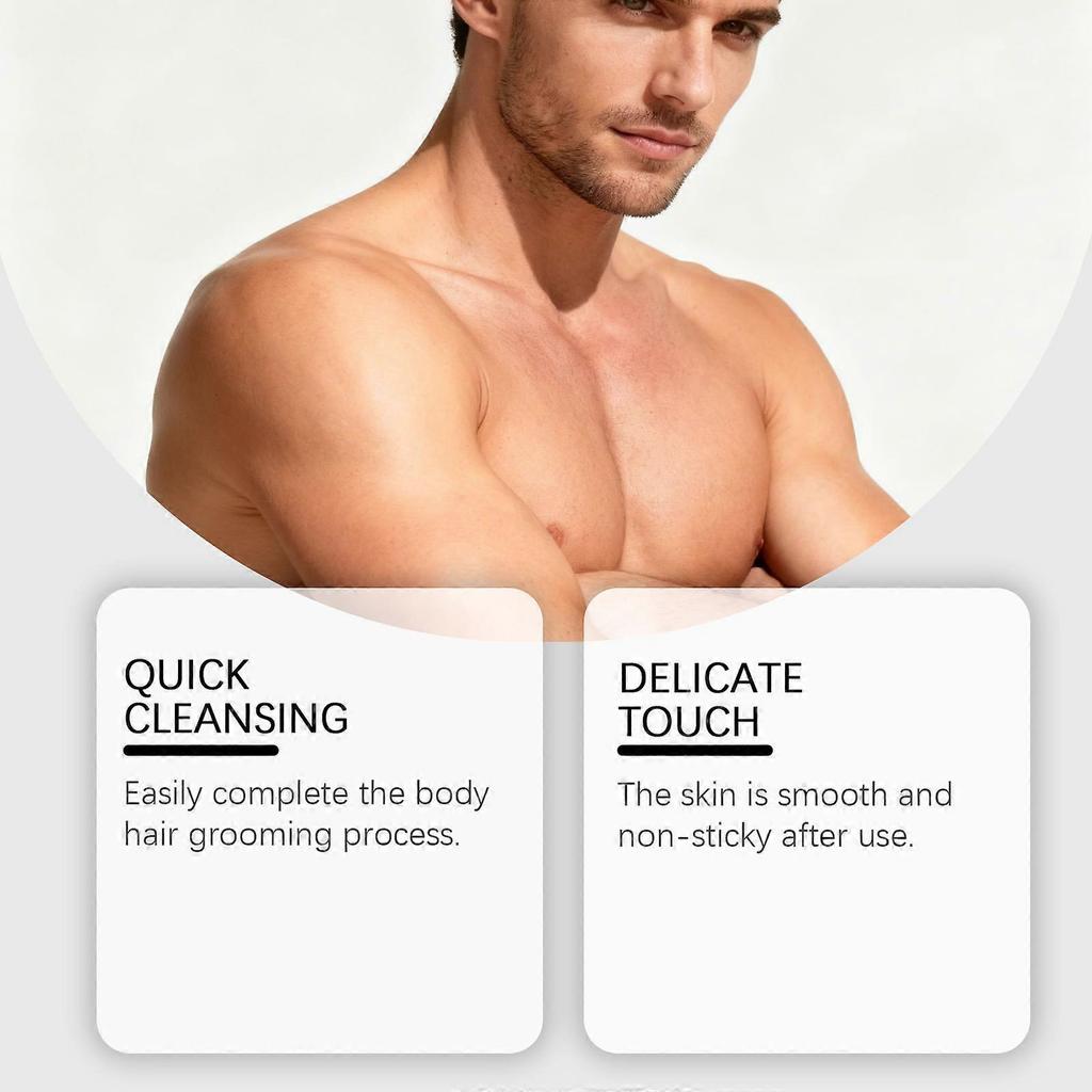 Limited time!!East Moon Men's Body Hair Removal Cream - Cleanses And Smooths, Leaving Skin Delicate And Smooth, Gentle Hair Removal Cream