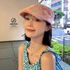 Korean Version Of Niche Pink Love Forward Hat Women'S Summer Sweet Versatile Beret Outdoor Travel Sun Hat