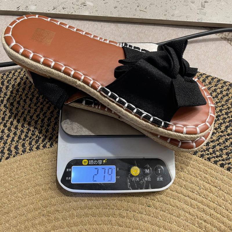 One-word slippers women's bow flat heel summer new sandals fashion wear sandals half slippers women