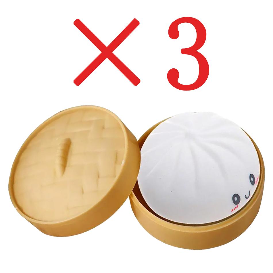 1-12Pcs Dumpling Stress Balls Fidget Sensory Toy Squeeze Dough Ball Stress Relief Toys For Halloween Prank Toys  Gifts