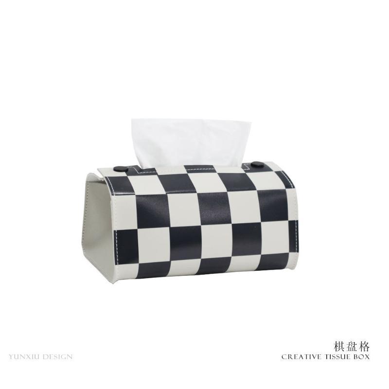 Винтажная черно-белая коробка для салфеток в стиле инстаграм A