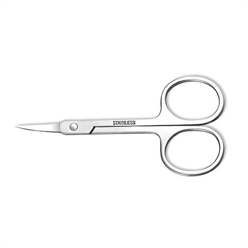 Stainless Steel Eyelash and Eyebrow Trimming Scissors - Multifunctional, Portable Beauty Tool