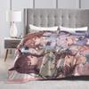 Uma Musume Anime Blanket  Super Warm Comfortable Plush Throw Blanket For Couch Bed Camping Flannel Bedspread Bed Cover