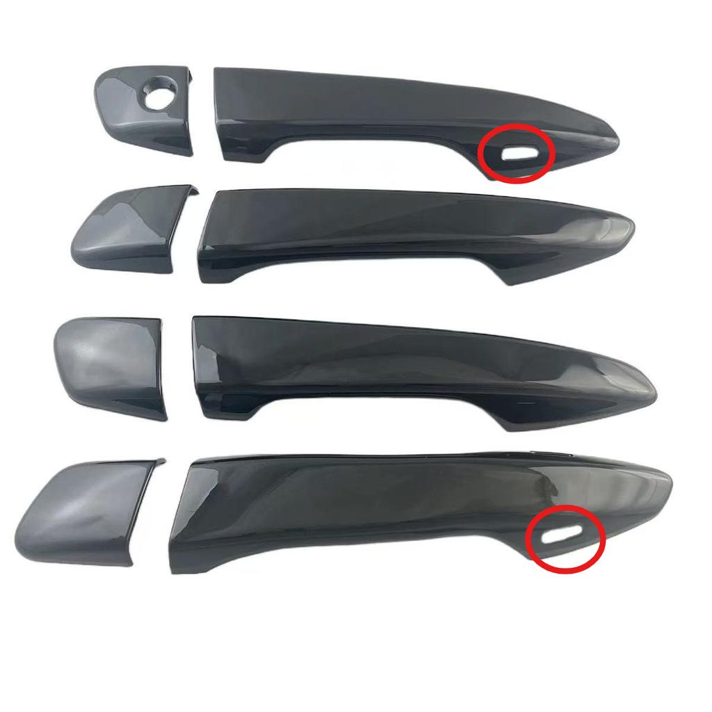 For Lexus IS ES CT200h RX GS IS200T IS250 IS300 IS350 RX270 RX350 Carbon Fiber Black Car Door Handle Cover Stickers Accessories