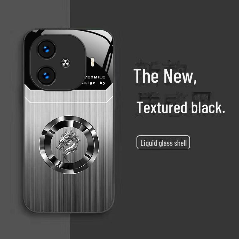 

Чехол для жидкого аккумулятора Wood Grain Dragon Head для VIVO IQOO12, IQOO11, NEX, U1X, U3, X3 - National Tide Collection X100