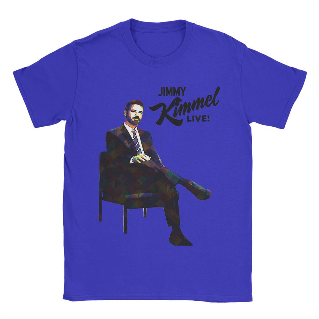Jimmy Kimmel Live Men's T Shirts Novelty Tees Short Sleeve Round Neck T-Shirts Pure Cotton Summer Tops