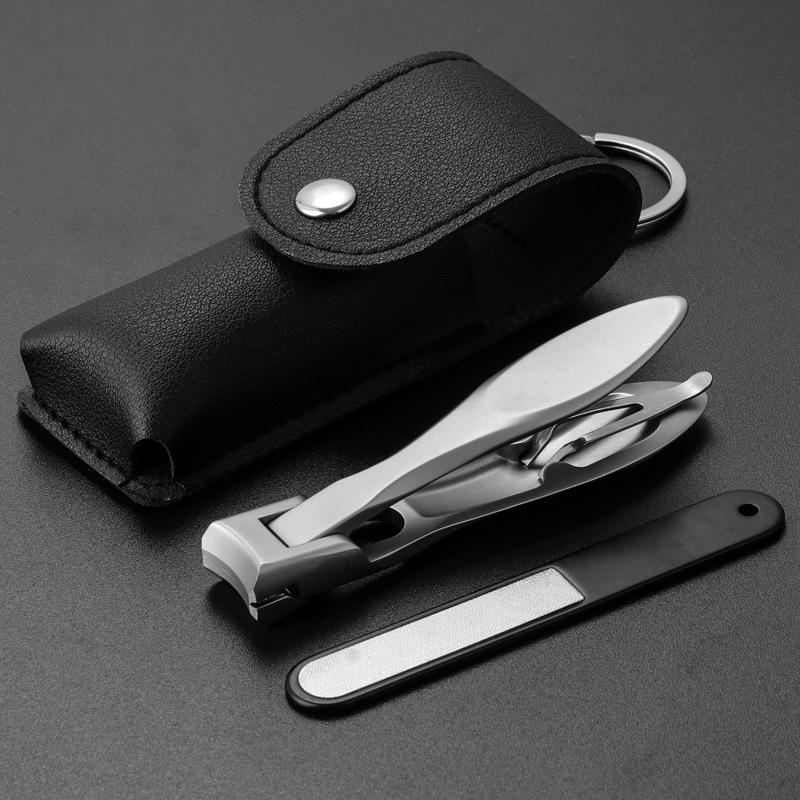 Luxury Ultra-thin Portable Nail Clippers Mantis Shape 9*1.5*1.9mm Finger Black Nail Clippers Set