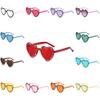 New Unisex Heartshaped Clear Jelly Sunglasses With Handmade Rhinestones For Summer Parties