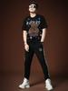 European High-End Rhinestone Short-Sleeve T-Shirt for Men, Trendy Brand Fashion 2025 New Summer Casual Half-Sleeve Top