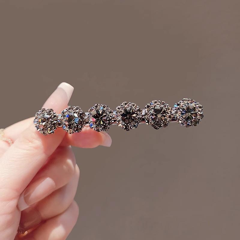 

Супер Блестящая Стразовая Роскошная Боковая Заколка для Волос Сладкий Головной Убор для Женщин Девушек Аксессуары Геометрического Стиля Модные Украшения