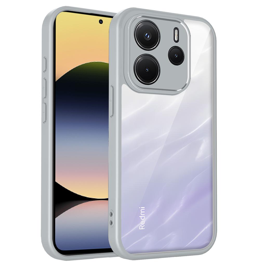Skirta Xiaomi Redmi Note 14 4G dėklas Redmi Note 14 5G telefono dėklas note14 Dangtelis Oro pagalvėlė Silikoninis buferis Skaidrus matinis galinis dangtelis Kietas