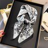 Sunscreen Headscarf Women's Sense Neck Small Square Scarf Retro Shawl Scarf Totem Silk Scarf Premium Versatile Square Scarf Printing