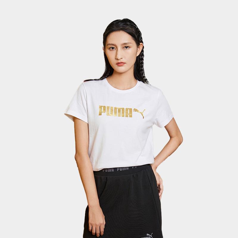Puma Ess Crew Neck Pullover Knit Short Sleeve T-Shirt Unisex Tops 695663-02
