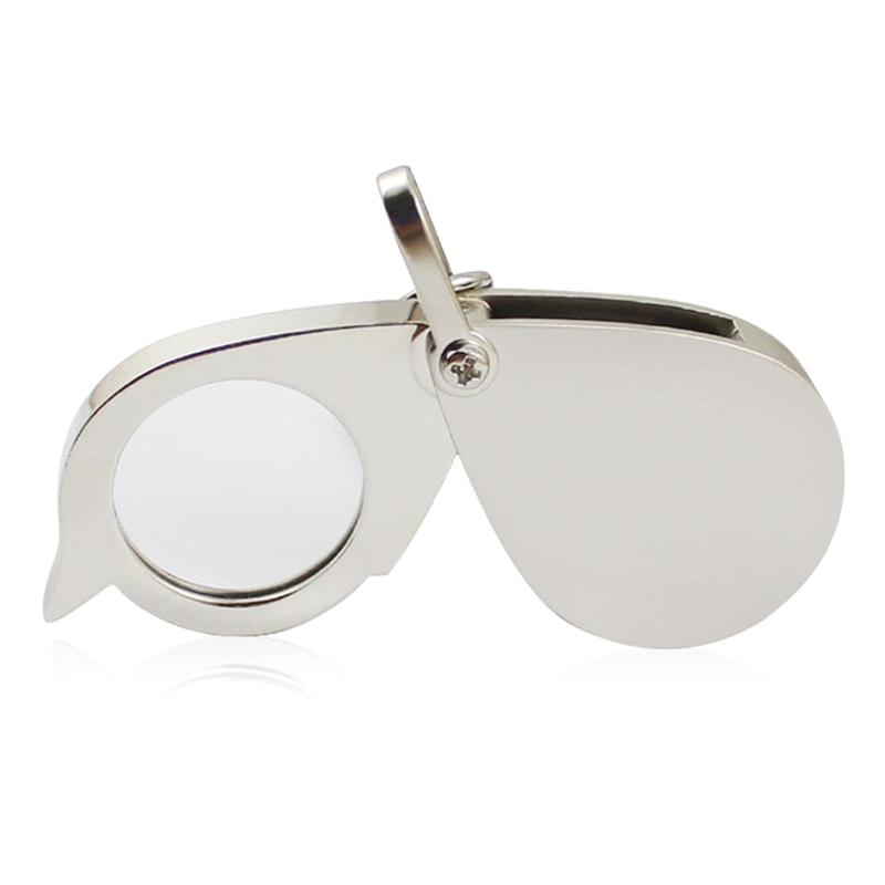 

Portable Pocket Reading Magnifier 15X Folding with Metal Jewellery Magnifier Magnifying Eye Glass Lens Keychain Gift 1