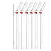 Straw Glass Straw Reusable Clear Bent Cute Straws for Drinking Smoothie Cocktail Shakes Beverages