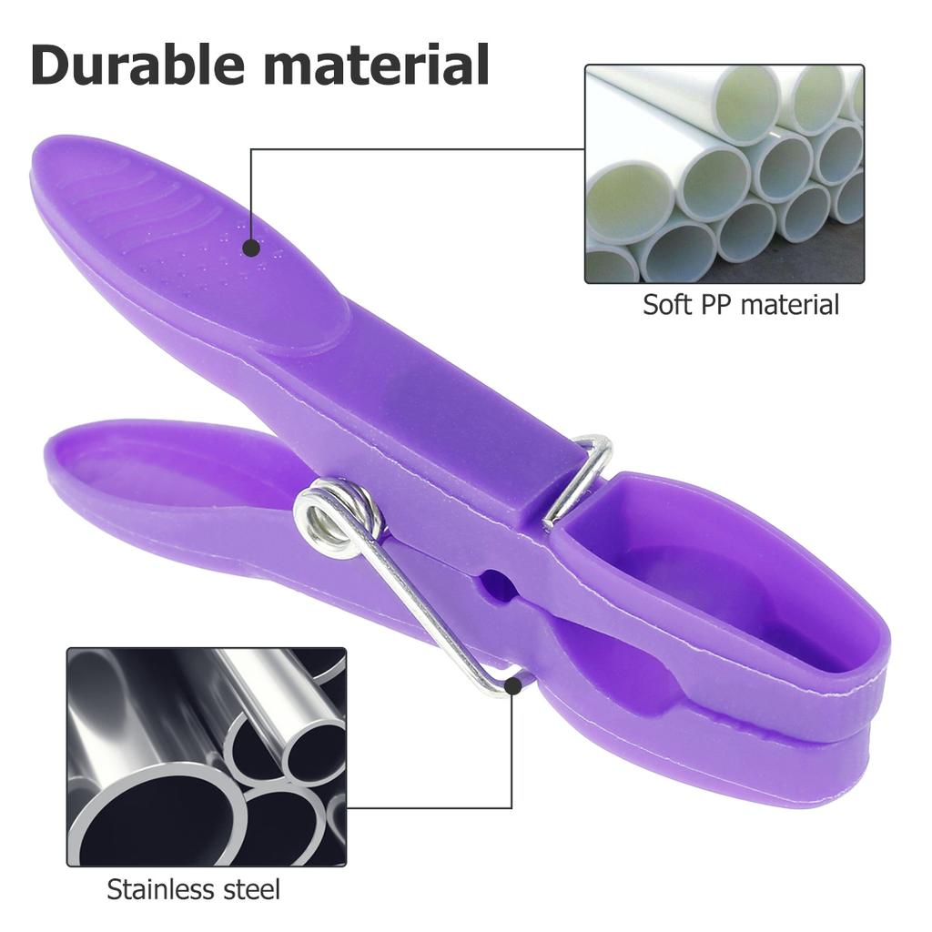 48pcs Clothes Pegs for Washing Line Strong Grip Washing Pegs Clothespin Soft Plastic Clothes Clips Windproof Home Laundry Pegs