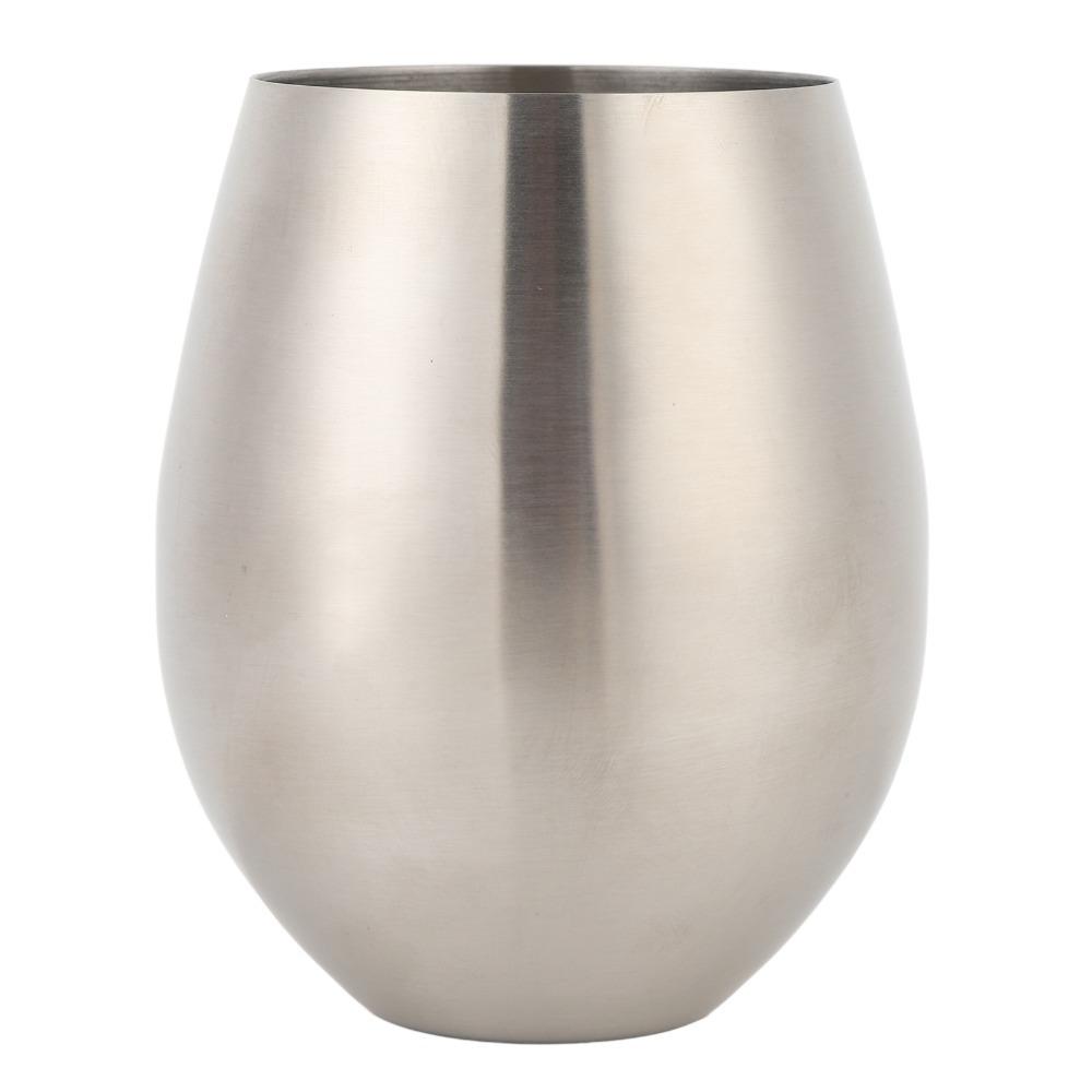 Mirror Polished Cold Drink Cup Rustless Steel Ice Water Cup Resuable Beverage Mug Bar