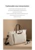 16-Inch Women's Laptop Handbag: Large Capacity, Thickened Briefcase for Business Travel and Commuting.