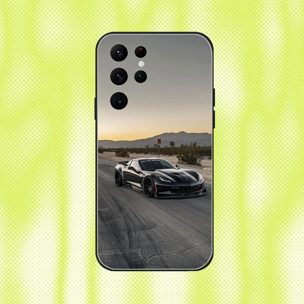 C-CorvetteS C8 C6 Cars Phone Case For Samsung S 25,24,23,22,30,21,10,9,Ultra,Plus,Lite,FE,4,5G Black Soft Case