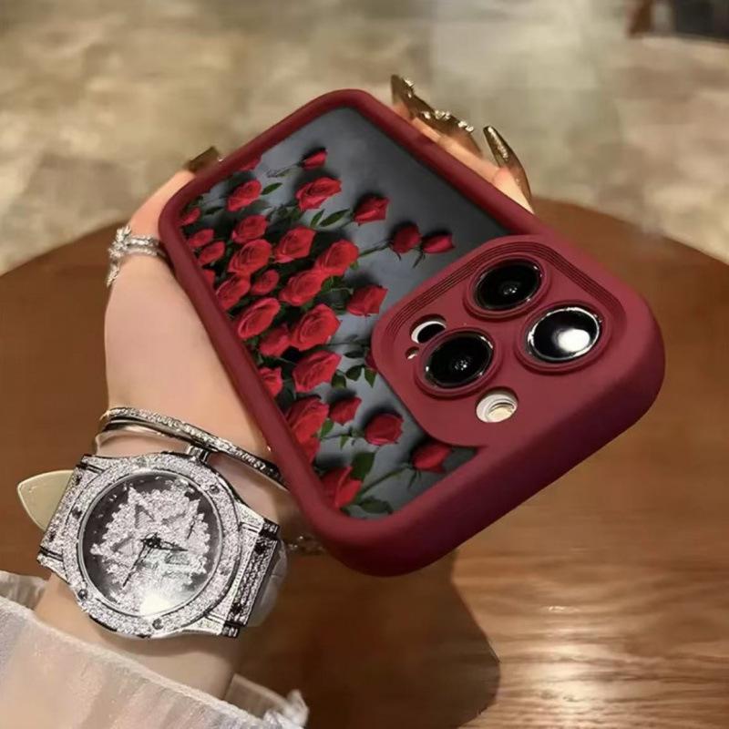 Rose Gold Case for iPhone 17 Pro/16 X/15 Pro/14/13 Pro Max