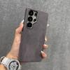 Luxury Leather Magnetic Attraction Case For Samsung Galaxy S26 Ultra S24 Plus S25U Premium Plain Suede Metal Lens Ring Cover