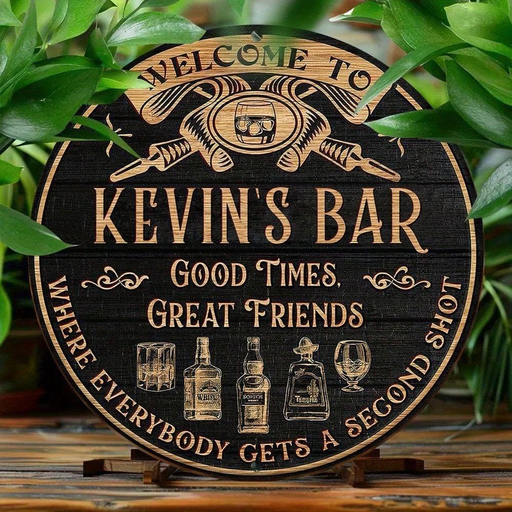 Metal Tin Art Painting Sign 20x20cm Home Wall Decor Handmade Craft