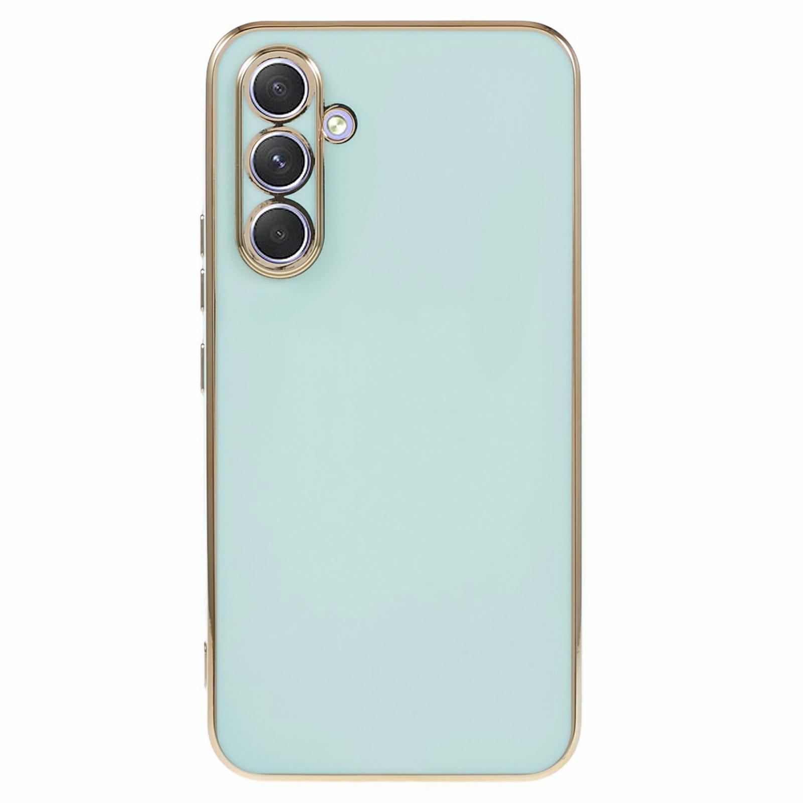 

Чохол для Samsung Galaxy S25, TPU, Тонкий, Ударостійкий, Чохол для телефону, 6D Електропокриття Cyan