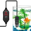 10W Mini Akvarijní Topná Tyč Akvárium Digitální Displej Automatická Termostatická Tyč USB Nabíjení Úspora Energie Ohřívač do Akvárií